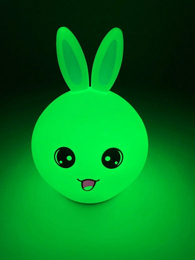 Силиконовый  LED ночник в форме зайчика фото 2