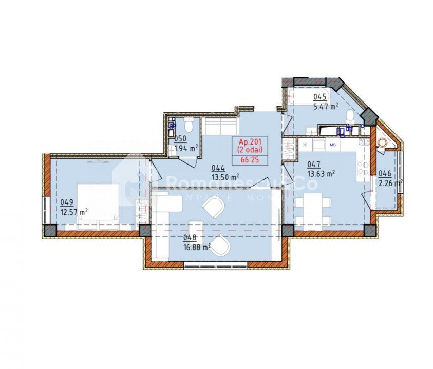 Apartament cu 2 camere,  Râșcani,  Chișinău,  Chișinău mun. foto 1