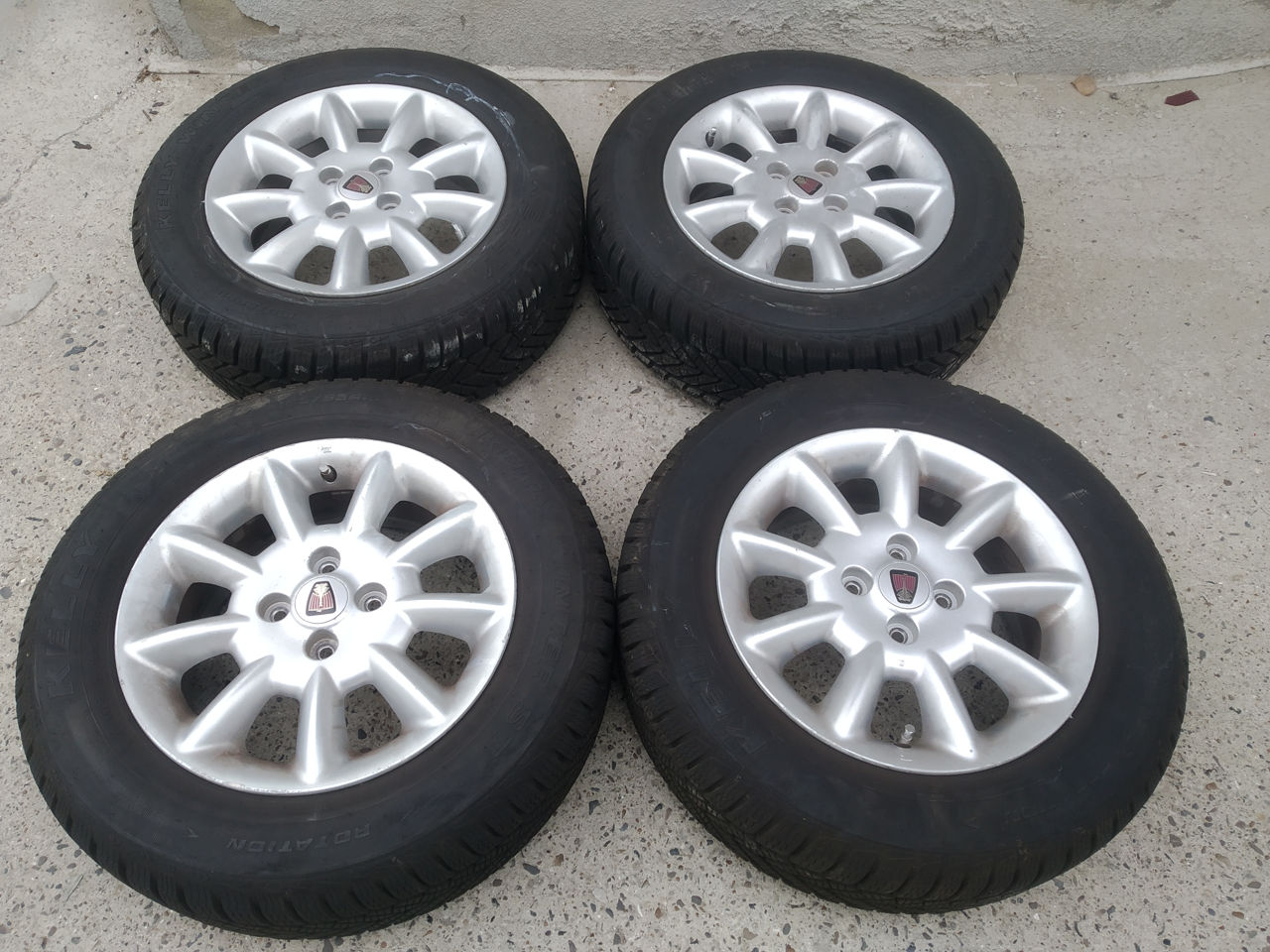 Диски R15 4x100, с зимней резиной Kelly 195/65!