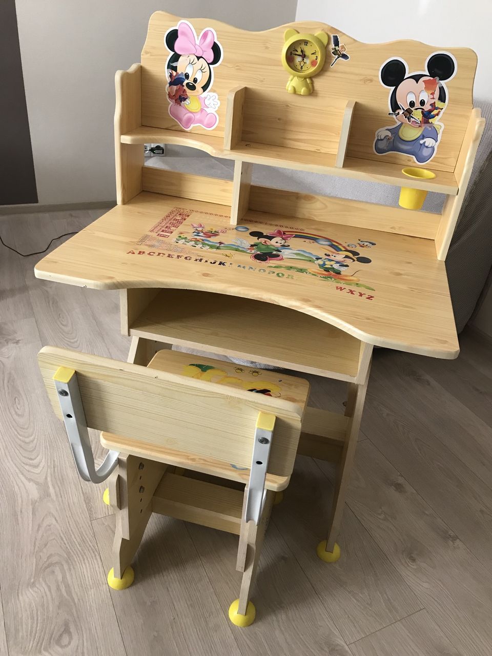 детский стол со стулом деревянный для малышей