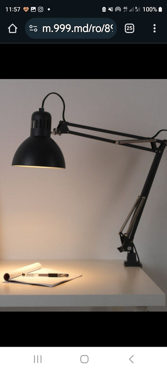 Lampi, Veioze, Lampadar și diverse accesorii pentru birou de la Ikea foto 2