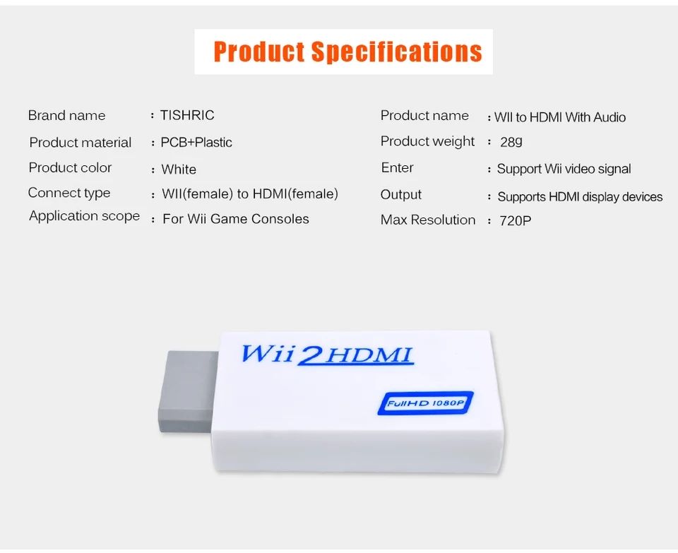 Адаптер для   Консоли Nintendo Wii  -hdmi 150 lei foto 3