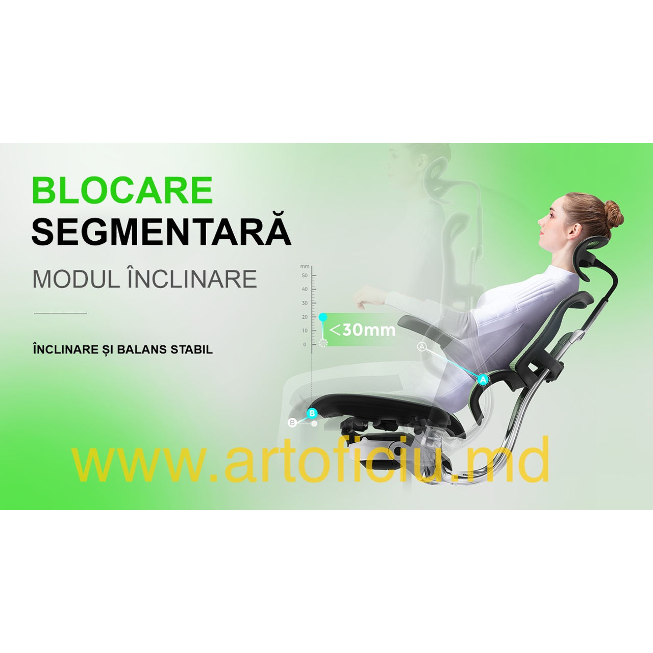 Scaun ergonomic Ergohuman Luxury 2 - este proiectat pentru a asigura confortul spatelui dvs. foto 5