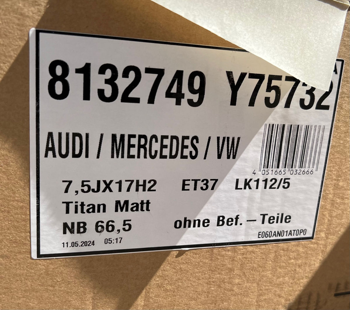 5x112 R17 Borbet Y для Skoda, Vw, Mercedes foto 5