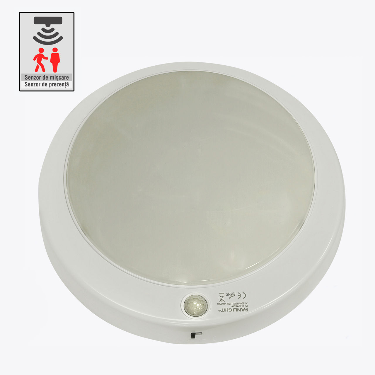 Corpuri de iluminat cu senzori panlight în chișinău, plafoniera cu senzor cu led, iluminat cu senzor foto 5