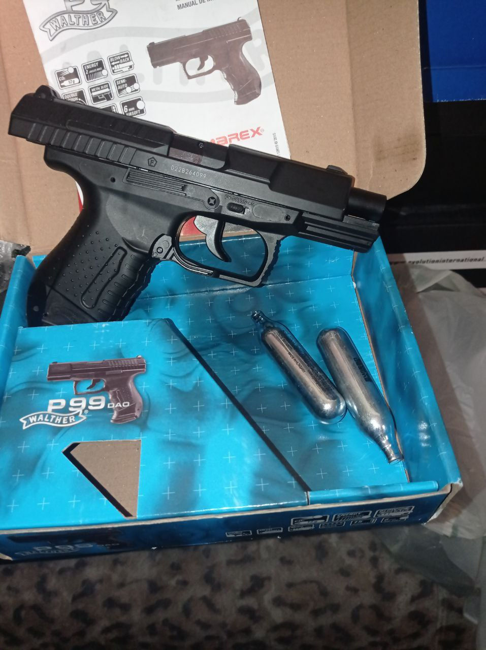Walther P99 Dao - Metal Slide - Co2 фото 1