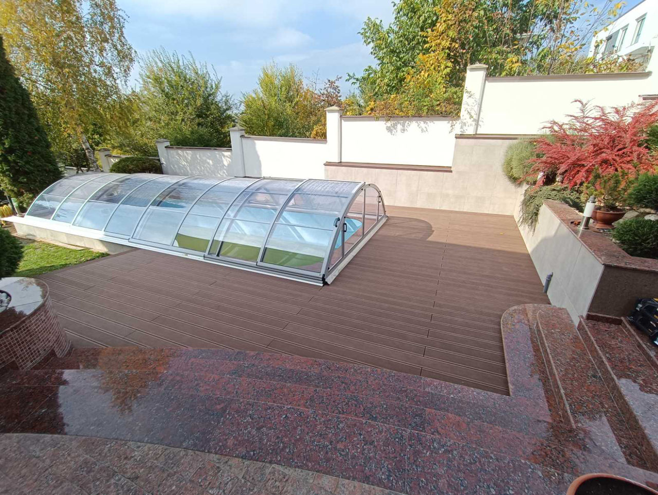 Decking WPC sistem de pavare pentru terase si piscine террасная доска древесно-полимерный композит foto 7