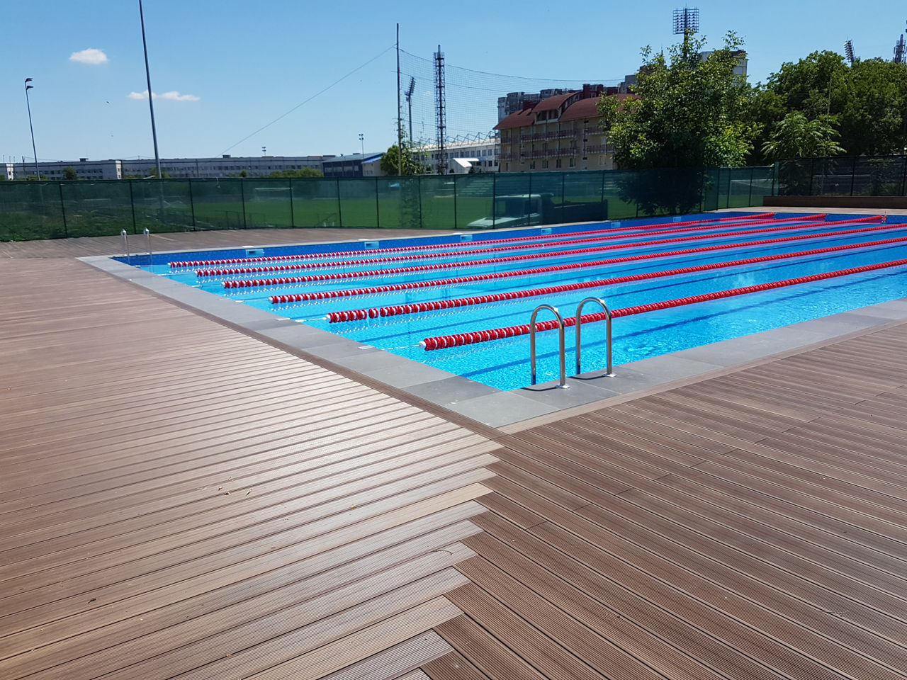 Decking WPC sistem de pavare pentru terase si piscine террасная доска древесно-полимерный композит foto 18