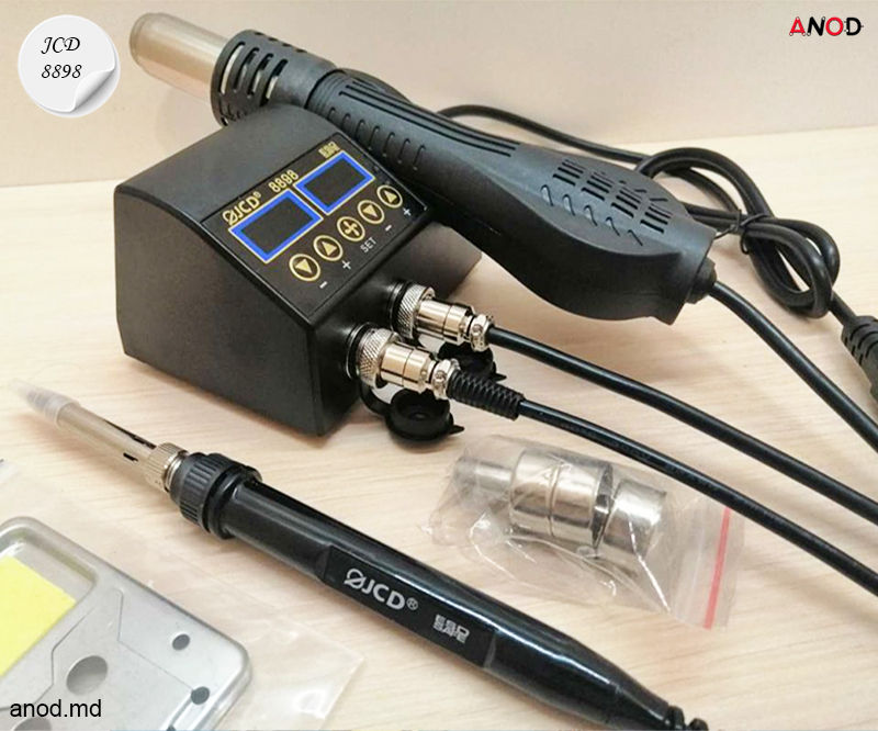 Паяльная станция 2 в 1  паяльник фен термофен JCD-8898 Statie de lipit thermophen фото 0