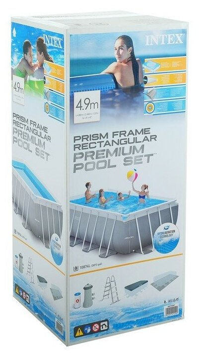 Bazin Intex Premium 488x244x107cm, 10874l. 17în1, 26792, Livrare gratis, Garantie, Reduceri, Rate 0% foto 9