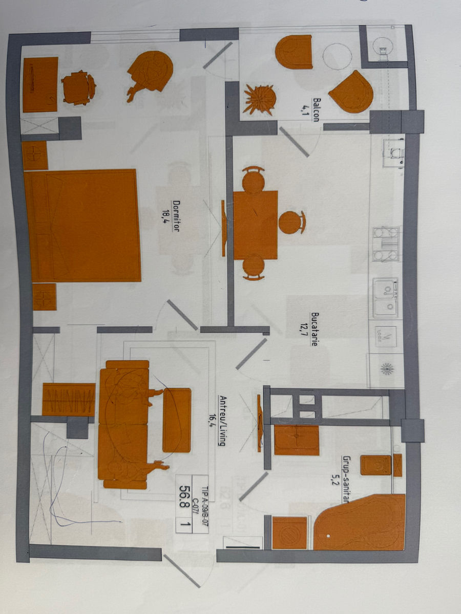Apartament cu 1 cameră, Telecentru, Chișinău, Chișinău mun.