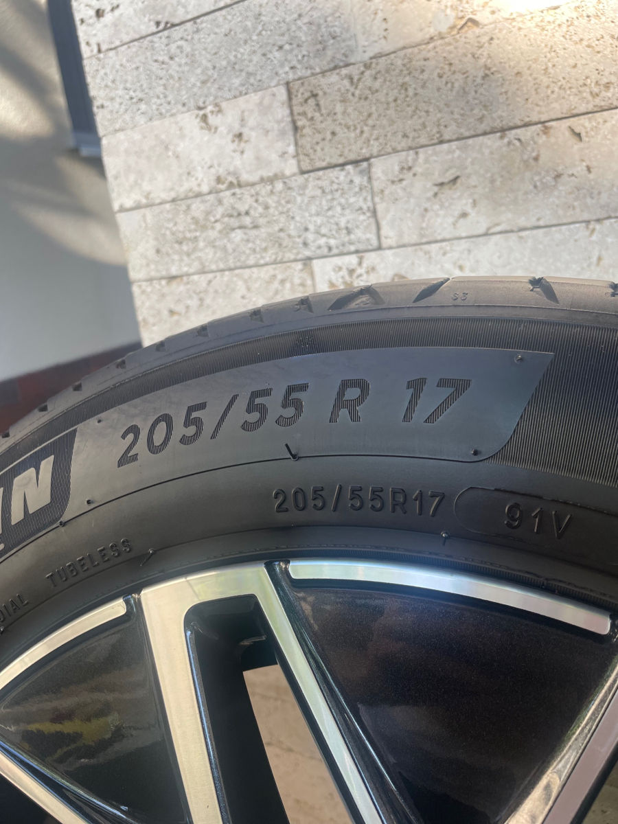 Set jante originale Skoda R 17 , prezoane-5/112 plus anvelope de vara ...