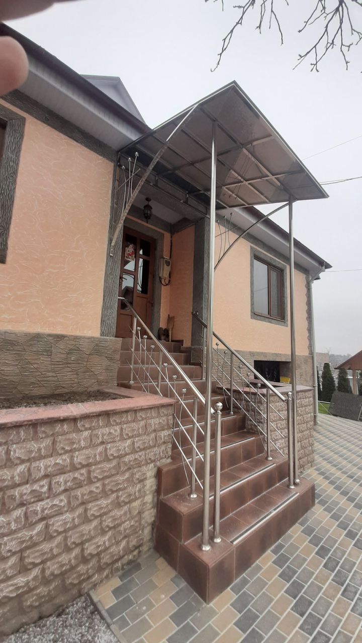Перила ,  kозырьки из нержавейки    !!!  balustrade din inox si sticla , porti , garduri din inox foto 16