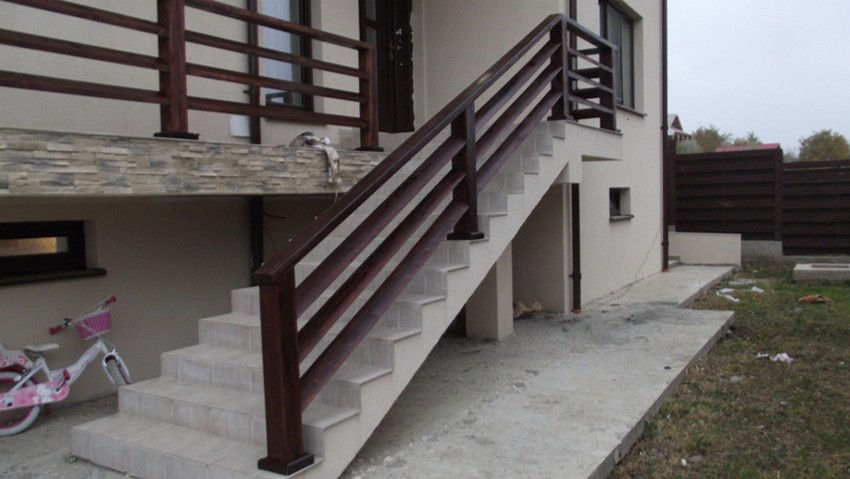 Balustrade din lemn foto 1