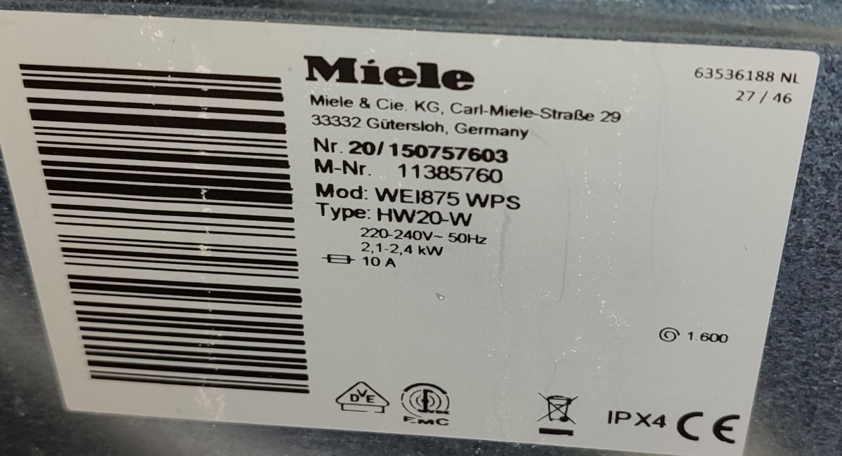 Стиральная машина Miele 9 кг фото 5