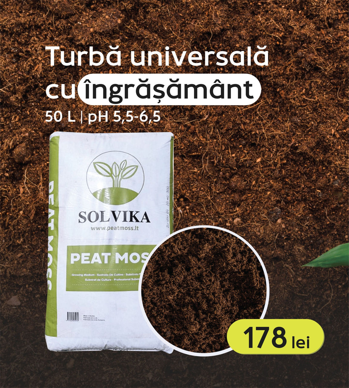 Turba pentru creșterea excelentă a plantelor! foto 2