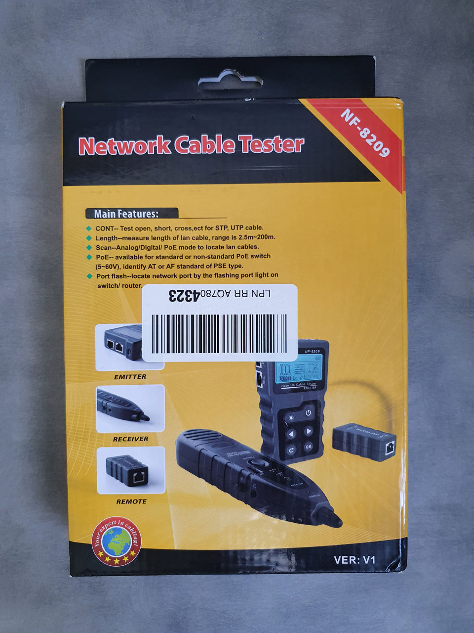 Noyafa NF8209 Advanced Network Cable Tracker Tone Generator and Probe