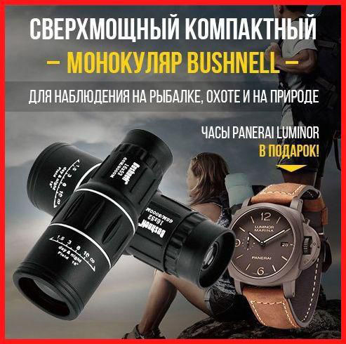 Монокуляр ночного видения Bushnell и часы Patek Philippe Geneve в подарок