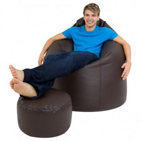 Комплект кресло-мешок Bean-bag Bordo Relaxtime и пуфик-подставка Цилиндр фото 2