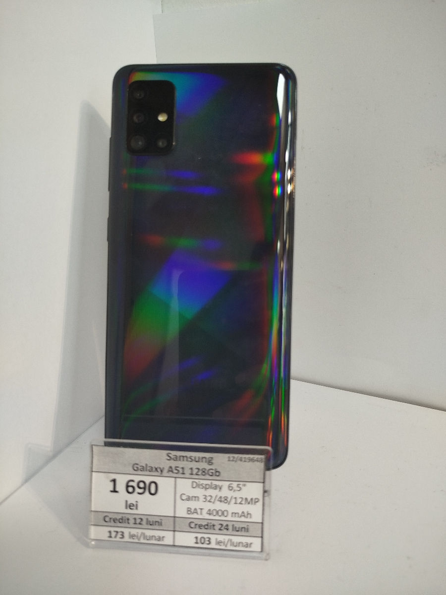 Samsung Galaxy A51 128gb- 1690 lei  фото 0