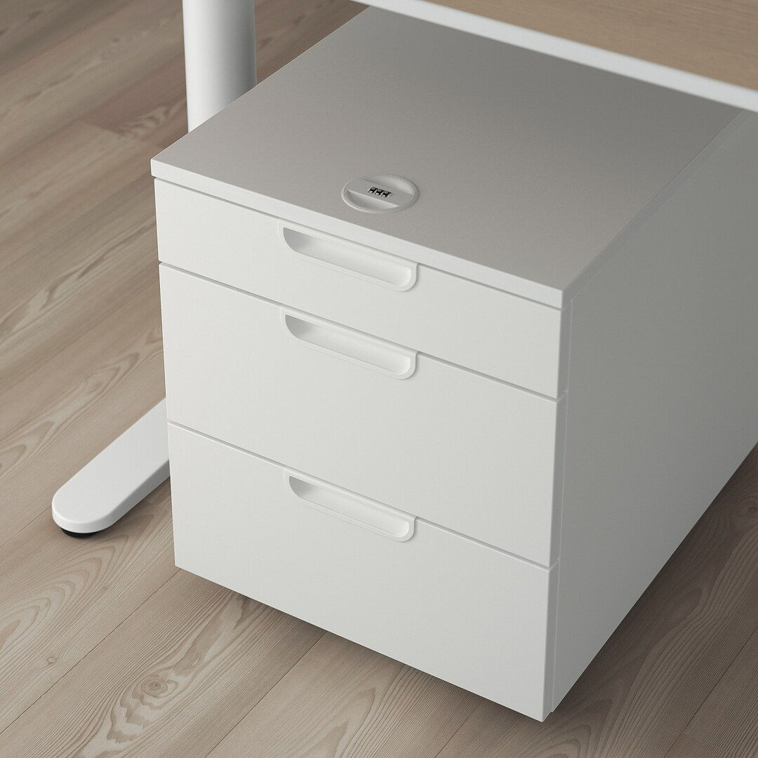 Comodă pe rotile pentru oficiu IKEA (45x55) foto 0