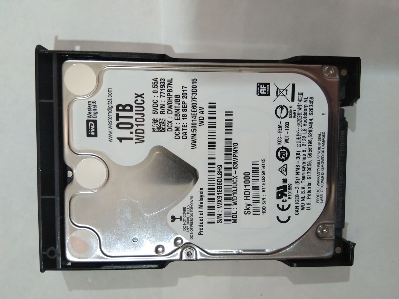 HDD Western Digital 1.0Tb WD10JUCX 2,5 - 500 lei
