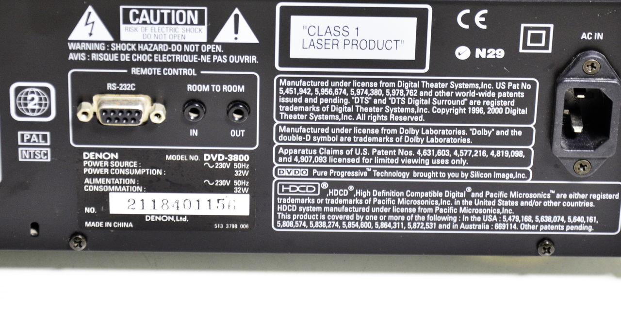 Denon DVD - 3800 High End multiplayer CD / SVCD / DVD Audio Video фото 7