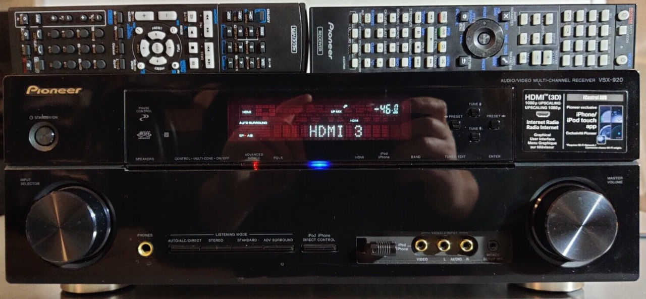 Quality Receiver Pioneer VSX-920 7x140 watt, hdmi, usb/iPod, internet radio, pure direct, zone 2 foto 4