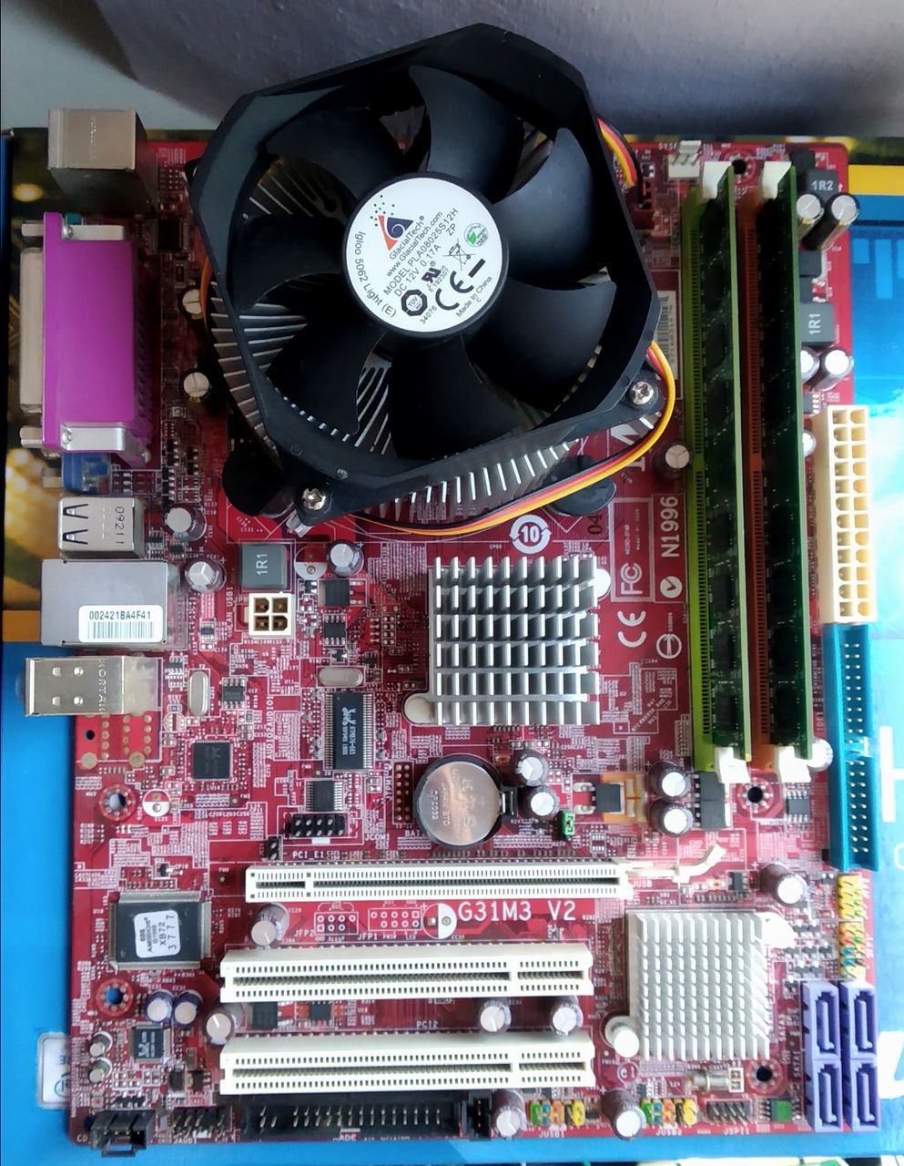 4gb ram + MSI G31M3-L V2 + pentium dual core