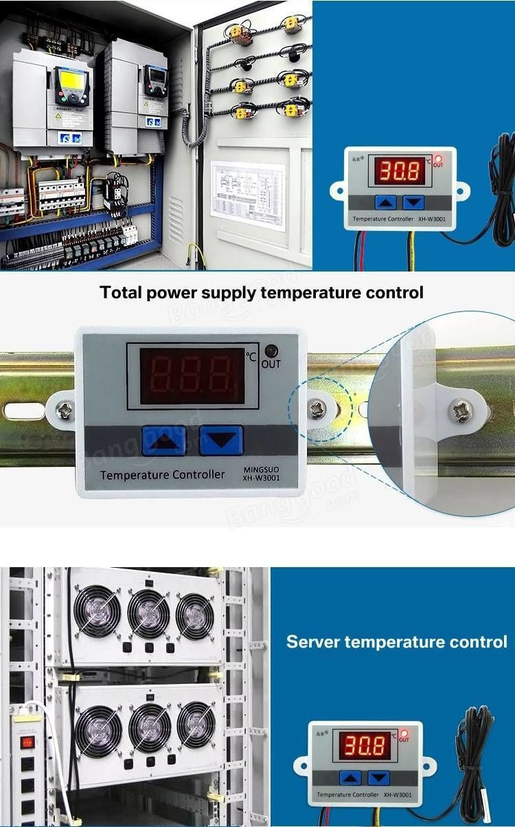 Цифровой контроллер температуры 220v и 12v фото 4