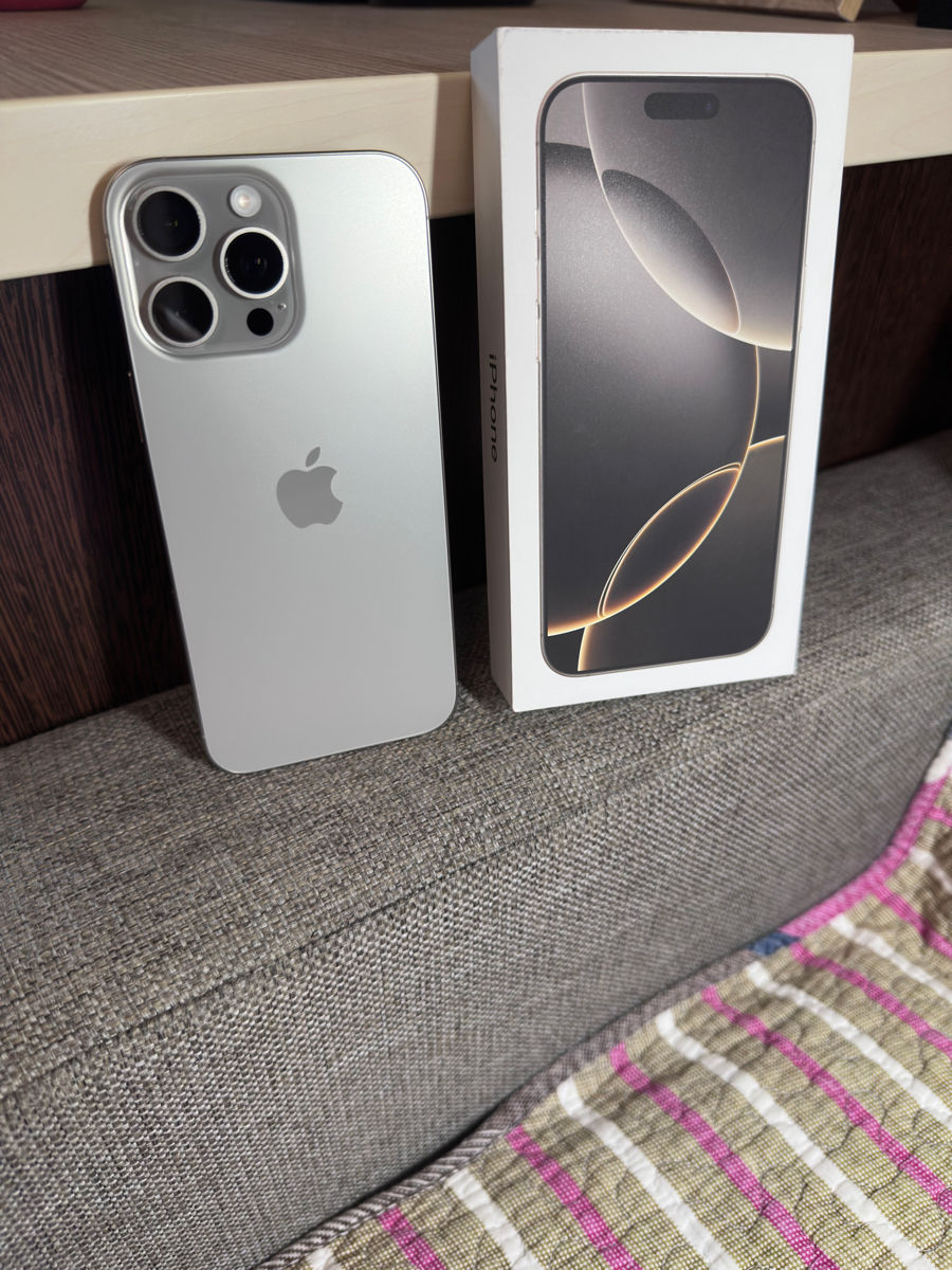 iPhone 16 Pro Max Natural Titanium! New! Nou! фото 0