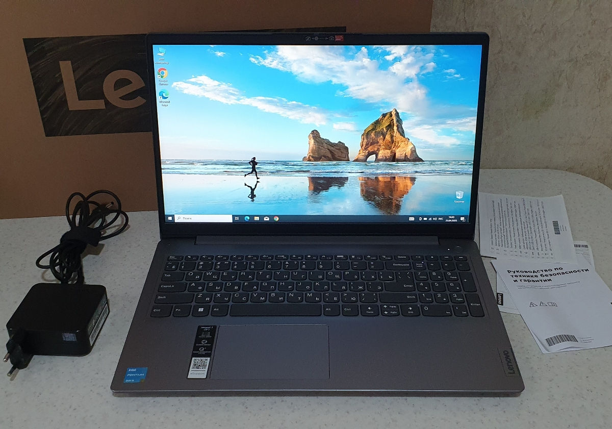Новый Мощный LENOVO ideapad 3. Pentium GOLD 7505 3,5GHz. 4ядра. 8gb. SSD 256gb. Full HD 15,6d  foto 0