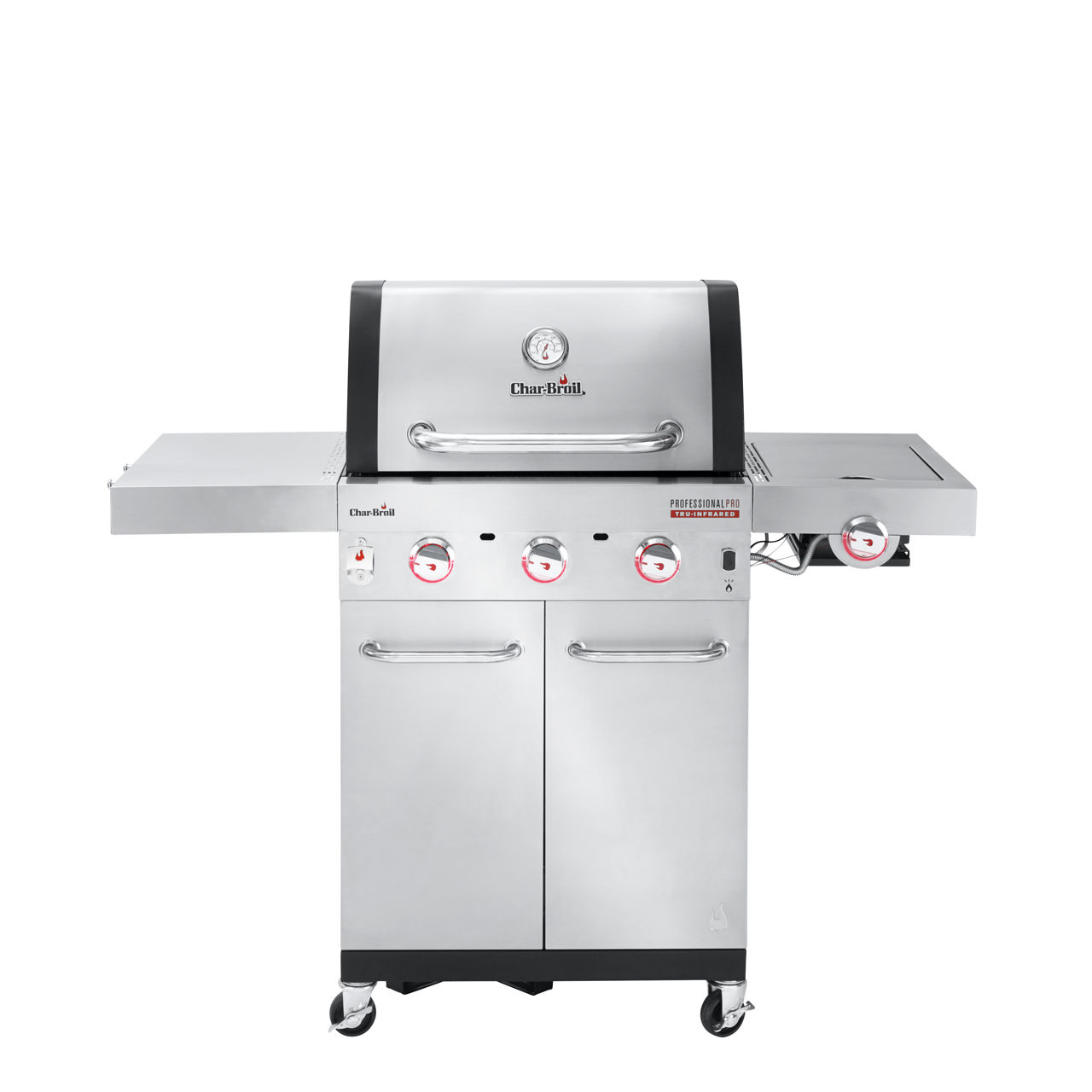 Gratar pe gaz din inox Char-Broil Professional Pro S 3, grile din fonta, sear burner, TRU-Infrared foto 1