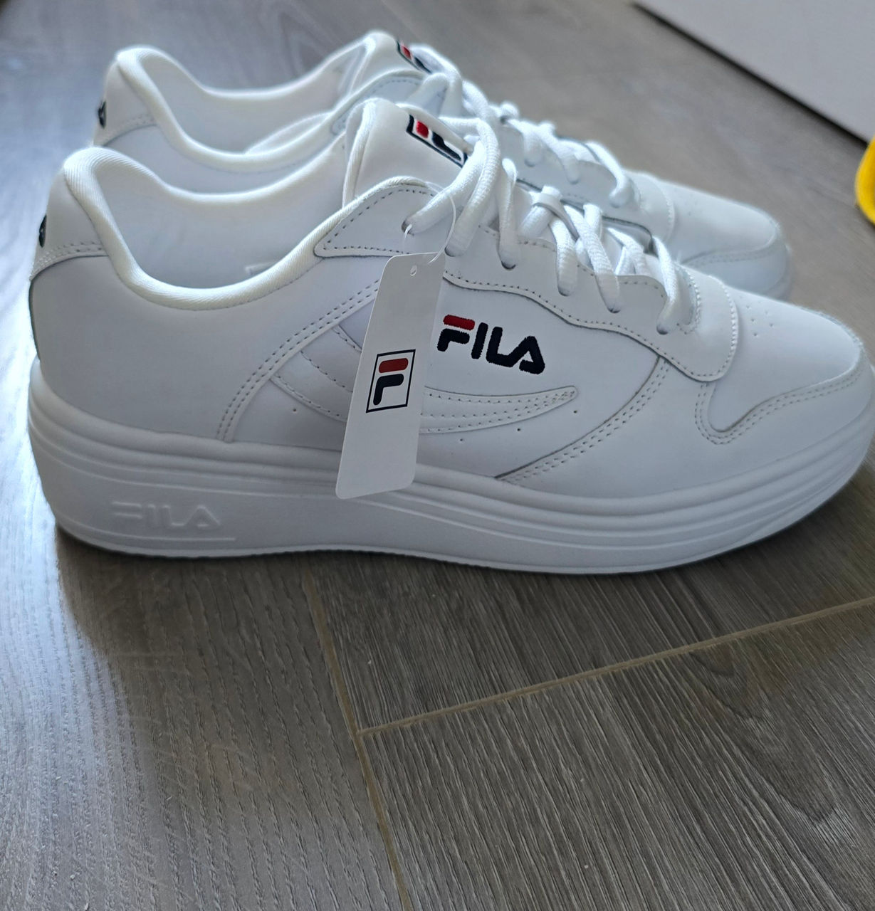 Fila- pantofi sport (teniși) albi foto 6