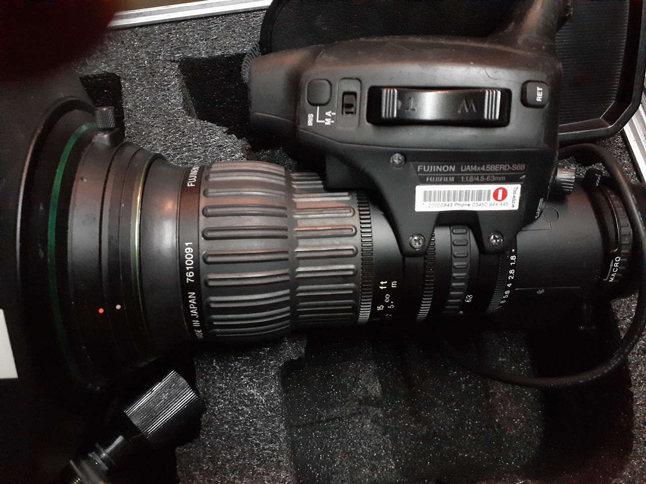 Обьектив Fujinon UA14x4.5BERD-S6B + професиональная камера Sony HDC-2500
