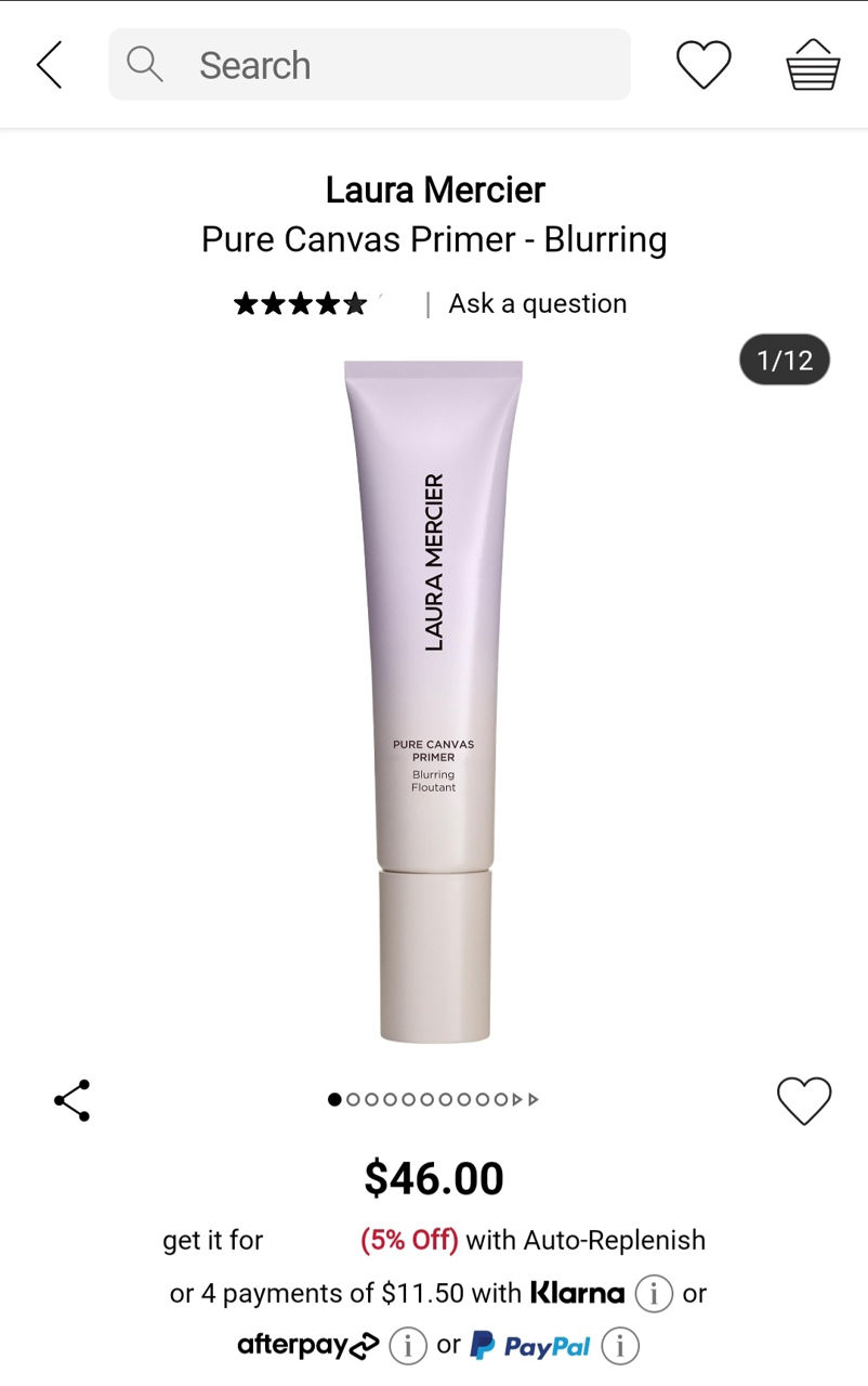 База под макияж Laura Mercier Pure Canvas Primer. Blurring. Оригинал. foto 4