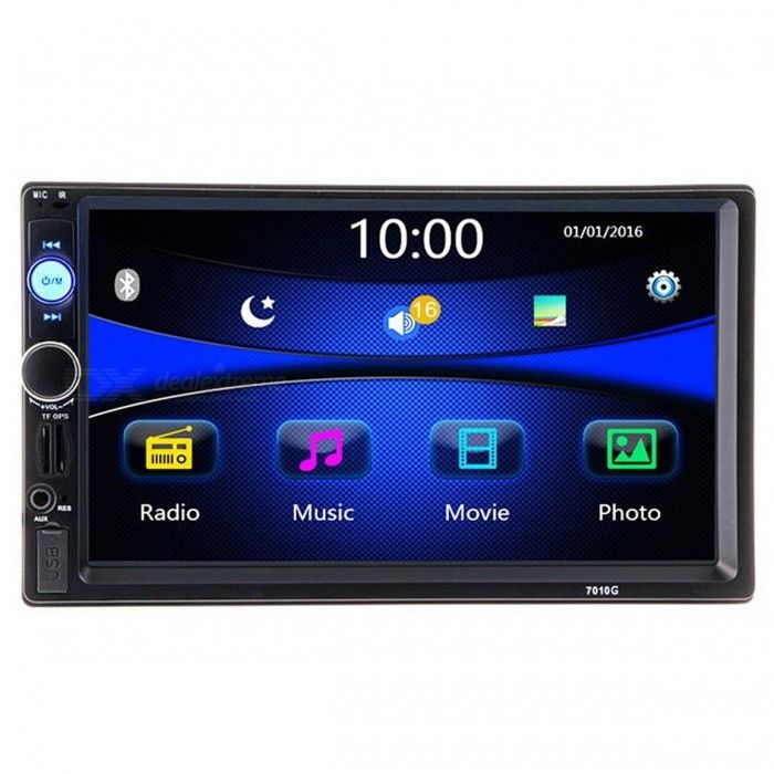 Автомагнитола 2din 7010g 7-дюймовый gps карты европы + sd card 8gb подарок. кредит! foto 5