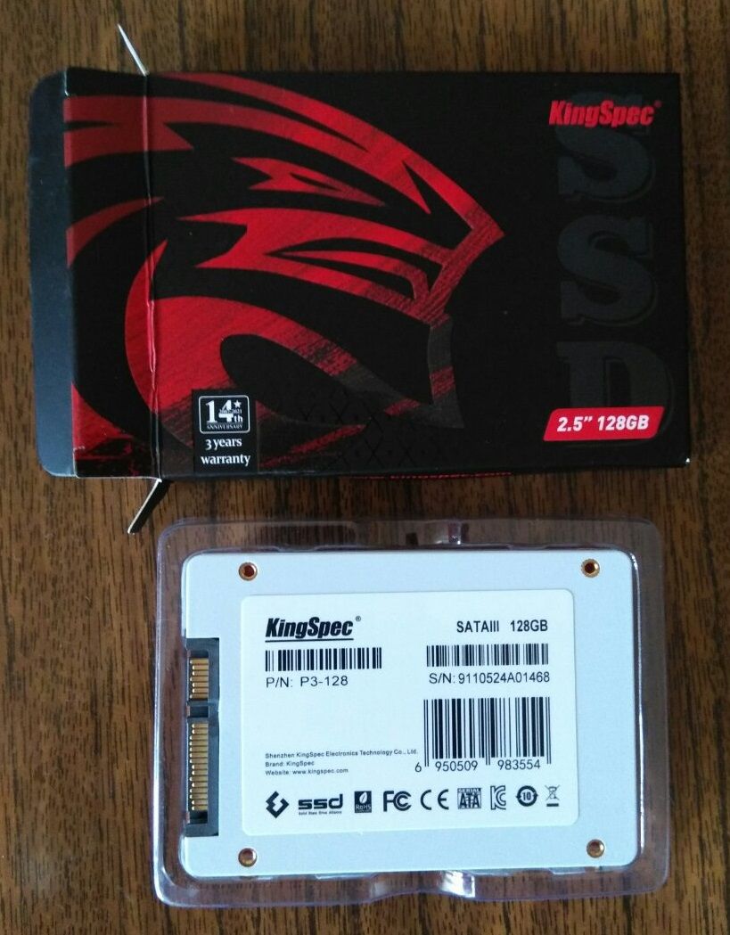 SSD 2.5 SATA KingSpec de 128 pentru PC sau notebuc - 450 lei. Livrare.