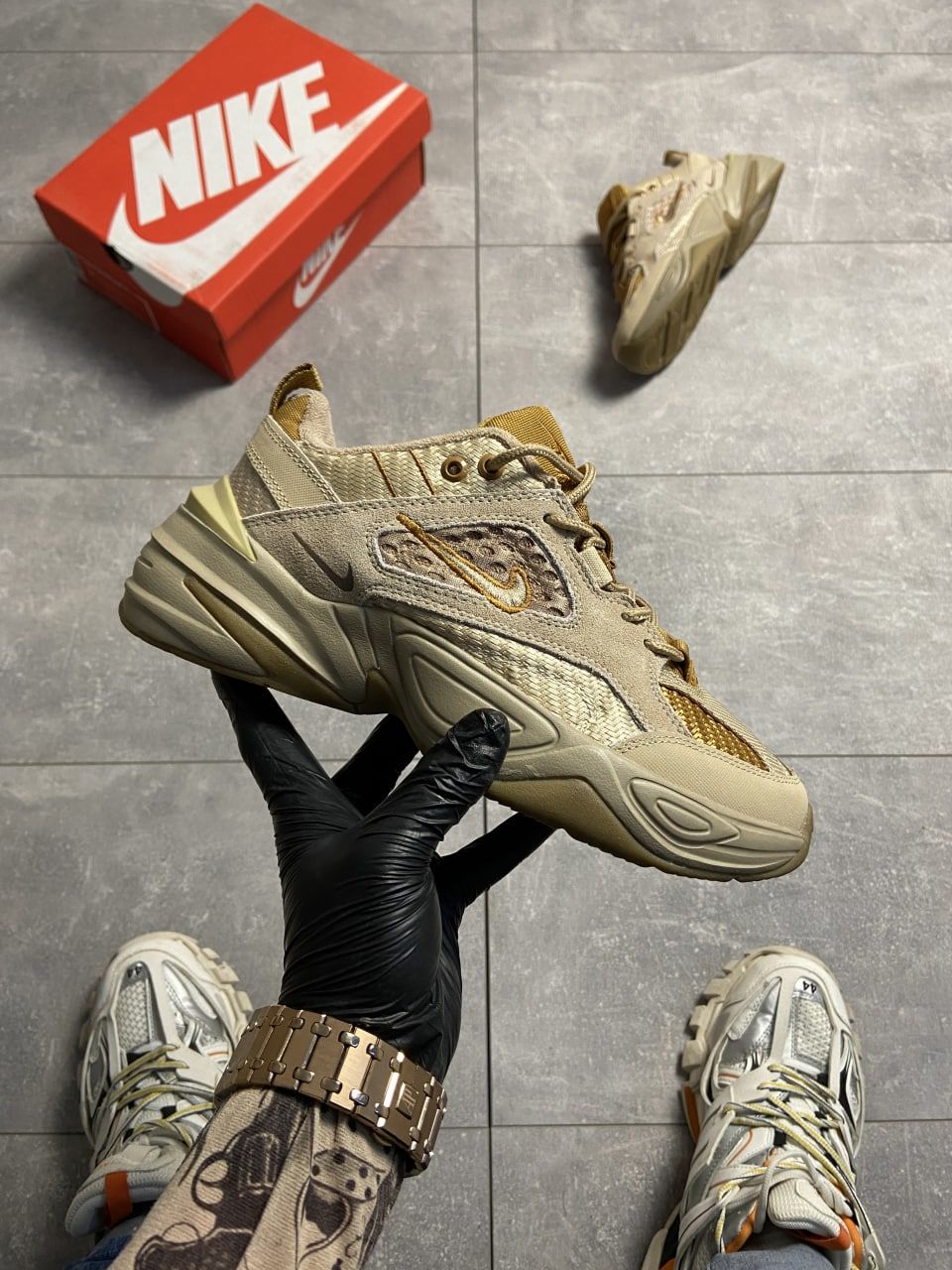 nike m2k tekno sp wheat