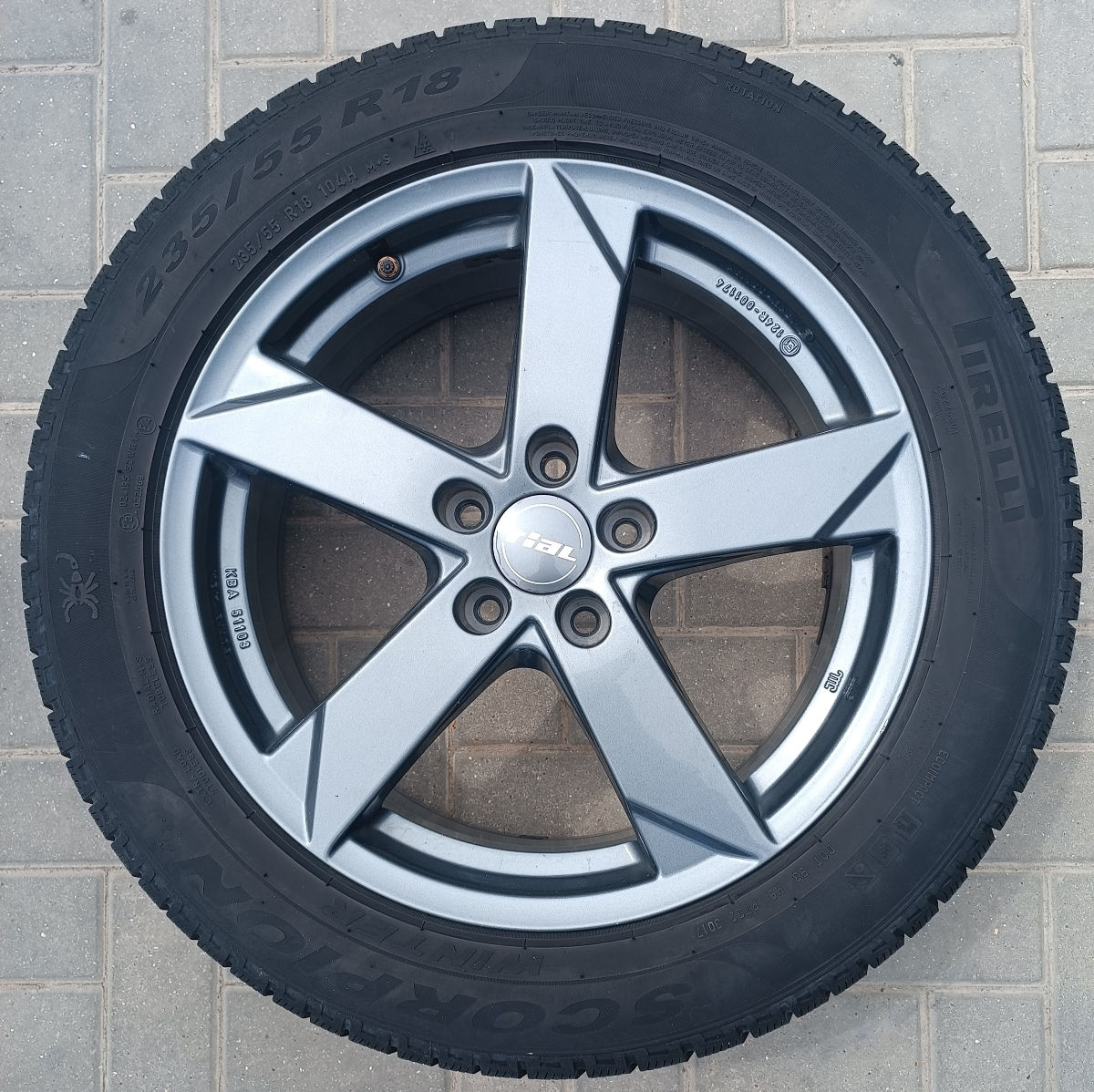 5x114,3. Оригинальные легкосплавные колеса Rial 235/55/R18. Mitsubishi,Hyundai, Mazda, Honda. foto 4