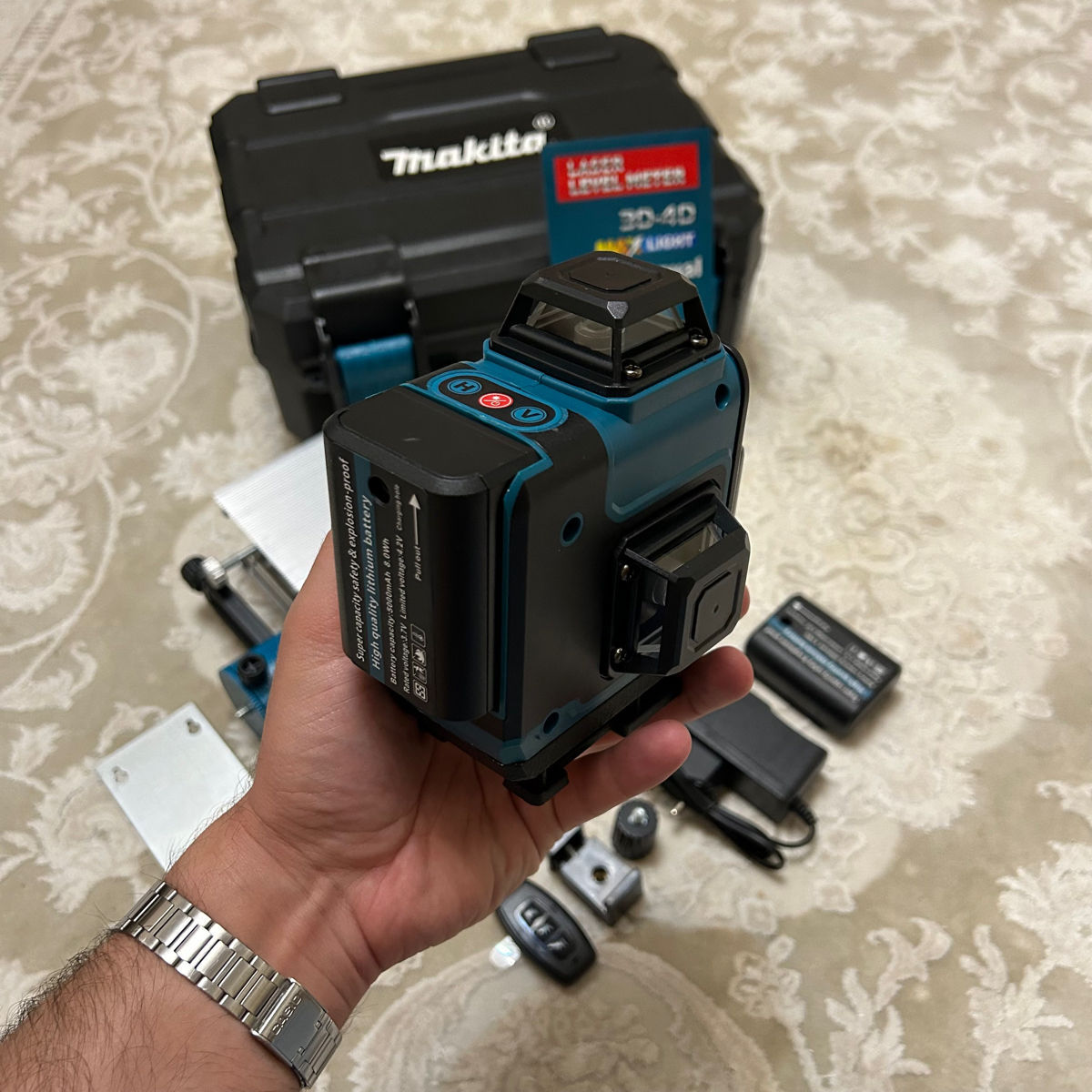 Laser 4D Makita 16  linii + case +magnet + 2 acumulatoare + telecomandă + garantie + livrare gratis фото 7
