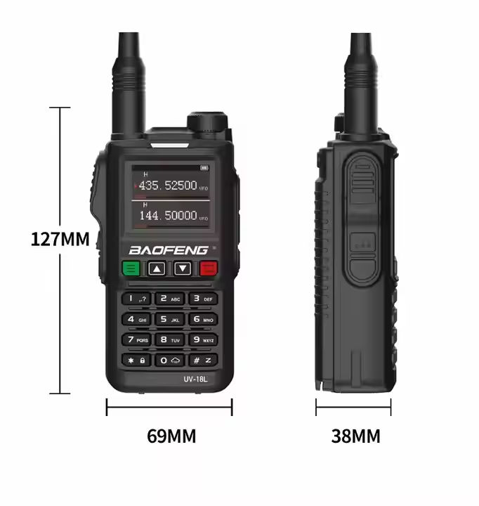 Stație radio tri-band Baofeng UV-18L / Трёхдиапазонная рация Baofeng UV-18L фото 1