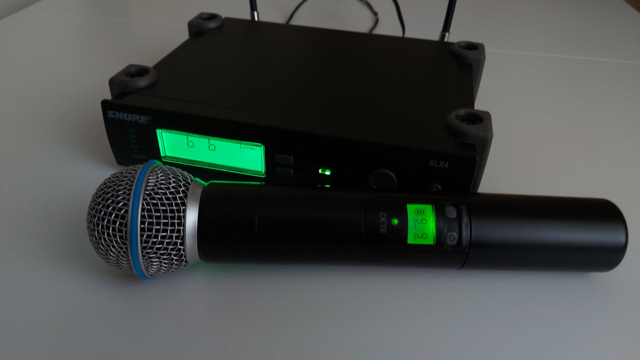 Shure beta 58a Slx4, радиосистема, радиомикрофон