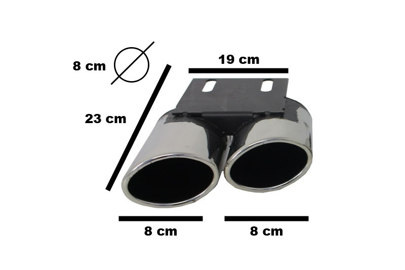 Ornamente Evacuare compatibil cu Audi A3 (2012-2017) S3 Quad Design foto 4