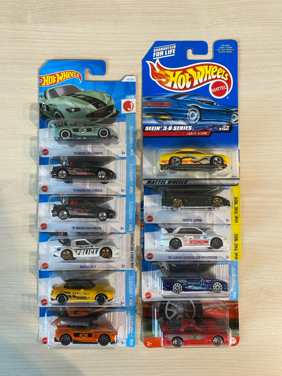 Hot Wheels Mainline Honda, Toyota, Mazda JDM foto 3