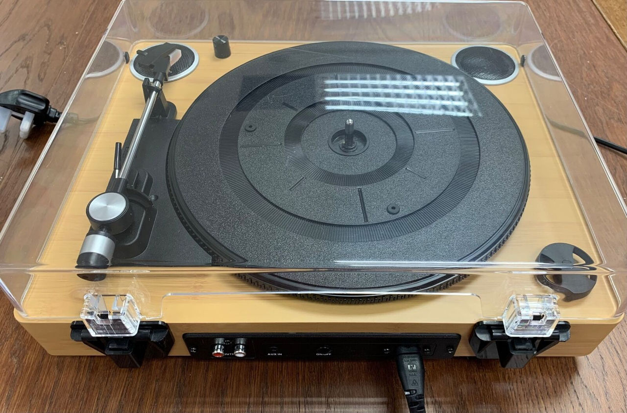 Новый JAM Sound All In One Turntable Vinyl Record Player Built-In Speakers фото 4