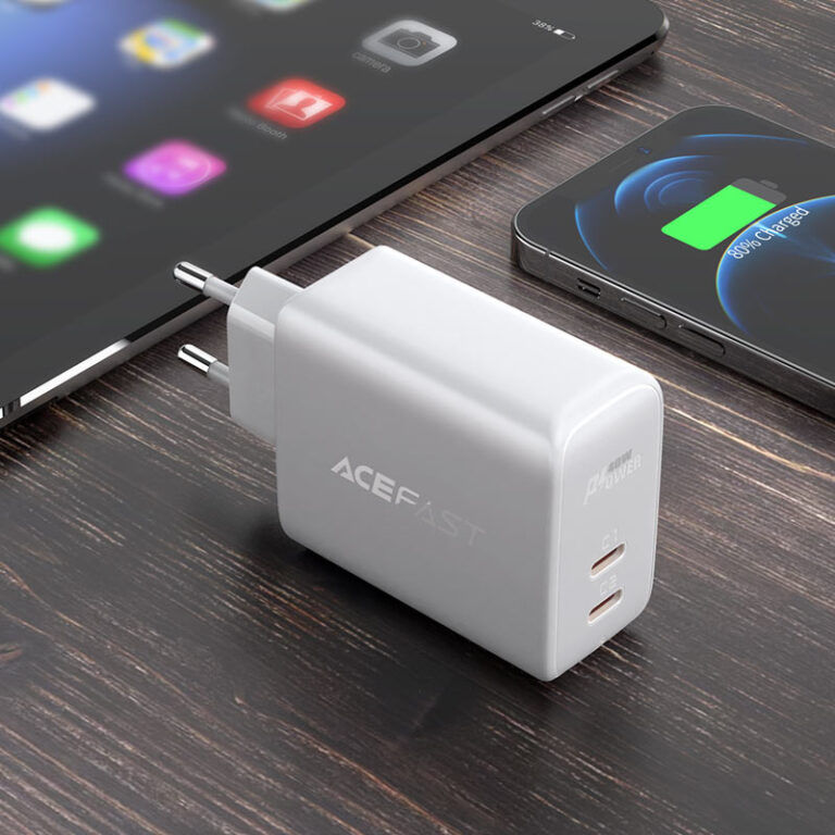 Încărcător cu două porturi ACEFAST A9 PD40W(USB-C+USB-C). foto 1