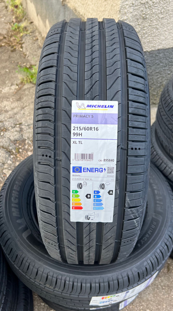 215/60 R16 Michelin Primacy 5/ Доставка, livrare toata Moldova 2025 фото 0