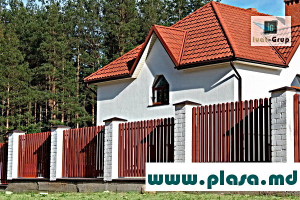 Garduri metalice in Moldova.Заборы металлические.Plasa metalica.Сетка металлическая.Eurogard.Stilpi foto 1