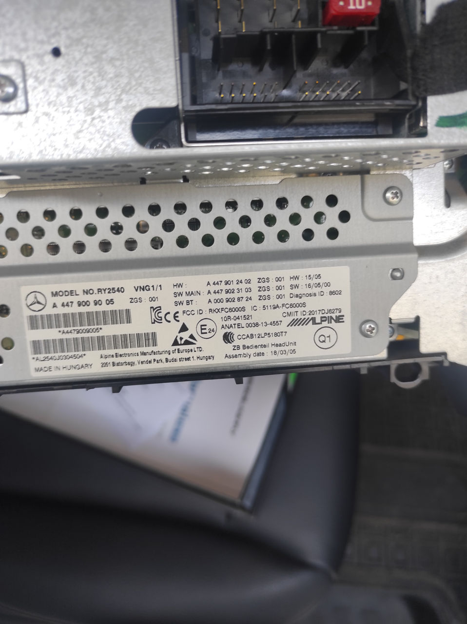 Mgnitofon Mercedes vito 2018 фото 2